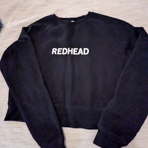 3. Brunette the Label Redhead Cropped Crewneck Sweatshirt
